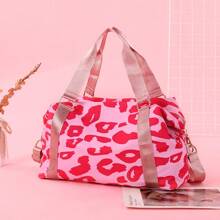 Excursion Bags, Women's Large Capacity Portable Crossbody Travel Bags, Business Trip Bags, Fitness Yoga Sports Bags, Camping Bags, Fitness Bags, Swimming Bags Holiday Essentials Holiday Travel Essentials Travel Accessories - Pink - View 1