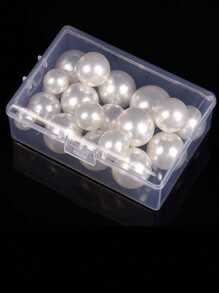 1 hộp đựng đồ trang sức, phụ kiện, đồ điện tử, văn phòng phẩm, hộp nhựa trong suốt chia ngăn có nắp lật, hộp đựng đồ trang điểm mỹ phẩm di động cho ngày tựu trường - Trong sáng - Xem 5