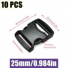 10 Pcs/Pack 20-50mm Webbing Detach Buckle For Outdoor Sports Backpaks Students Bags Luggage Travel Accessories - Multicolor - View 12