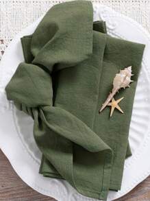 2/6/12/300pcs Solid Color Cloth Napkins, Reusable And Washable, Suitable For Parties, Gatherings, Picnics, Home Decor