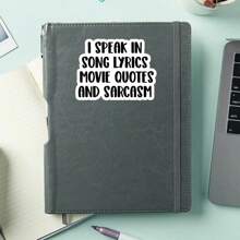 1PC Tôi Nói Trong Lời Bài Hát Trích Dẫn Phim Và Nhãn Dán Mỉa Mai - Miếng Dán Vinyl Vui Nhộn Cho Máy Tính Xách Tay, Bình Nước, Cốc, Và Nhiều Thứ Khác | Miếng Dán Mỉa Mai Vui Nhộn Cho Những Người Yêu Âm Nhạc Và Phim Ảnh | Miếng Dán Vinyl Chống Thấm Nước Sử Dụng Hàng Ngày - Nhiều màu - Xem 4