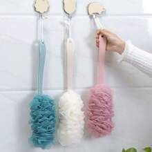 1 cepillo de baño de largo, depurador de ducha de baño para espalda, esponja exfoliante de malla suave para el cuerpo, cepillo limpio para la espalda del baño OSX0 - Azul - Ver 3