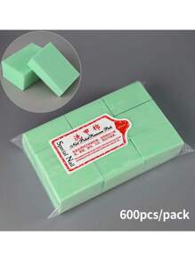 100pcs/600pcs/1000pcs Gel Nail Polish Remover Pads,White/Pink/Green Gel Polish Cleaner Manicure Nail Remover Pads,Lint-Free Wipes Cleaner Paper Pad Nail Glue Wipes For Women Girls Multifunctional Cleaning Pads Nails Nails Supplies Nail Stuff - White - View 4