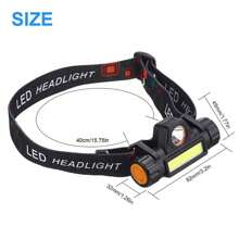 1pc High Brightness Rechargeable Headlamp, Multi-Function Long Battery Life Waterproof Portable Mini Headlight For Outdoor Work Fishing, Camping Accessories