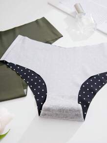 5 条装 女士彩色休闲无缝中腰比基尼内裤 - 彩色 - 查看 5