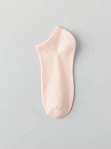 1/3/5/10/15/20/30雙女款短襪隱形襪，白色/黑色/灰色，休閒日常穿著可愛襪子，卡通細節，隨機配色 - 彩色 - 查看 6