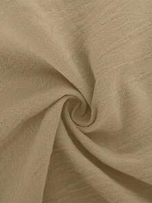 Quần lửng ống rộng cạp chun co giãn dáng rộng in hình bướm dành cho nữ cỡ lớn - Màu Khaki - Xem 3