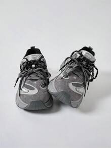 MASKERT Women's Multifunctional Fashionable Casual Shoes, Women's Thick Soled Height Increasing Casual Shoes, Running Sports Shoes, Daily Matching Casual Shoes - Dark Grey - View 2