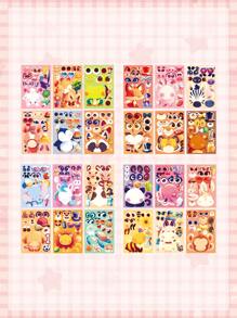 24 PIEZAS de pegatinas de la serie de disfraces de animales, que incluyen gatos, abejas, zorros y otros estilos, adecuadas para materiales de scrapbooking DIY, maletas, tazas, fundas de teléfono y otras pegatinas autoadhesivas