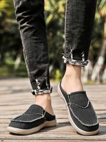 Sapatos casuais de lona, calçados leves e confortáveis, antiderrapantes e duráveis
