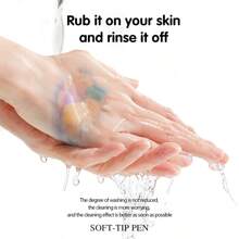 丙烯酸软刷记号笔套装，直液软头艺术涂料标记套装，防水笔软刷笔尖适用于玻璃、石材、金属、木材、塑料、纸张