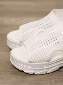 Sandali sportivi da donna, ciabatte casual estive, sandali da spiaggia con suola morbida e piatta, stile fatato da studente, estivi