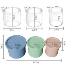 1pc Cup Ice Mold, Silicone Ice Mold Suitable For 20/30/40oz Cups, Make Cylinder Ice Cubes, Covered Ice Tray Mold