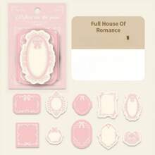 1PC/4PCS Embossed Sticky Note Handbill Three-Dimensional Collage Decorative Retro Material Paper