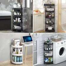 4 Tier Multipurpose Triangle Storage Rack 0807 - Blanc - Voir 2