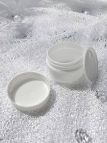 10 stuks/set 10g capaciteit zachte zalfdoos, cosmetische navulbare fles, gezichtscrème-etui, draagbare witte gezichtsmaskerfles, plastic bodylotionpotten