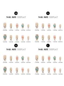 10 piezas de uñas postizas de almendra largas de cobertura completa, con diseños florales y de estampado de leopardo en colores rosas, con textura de flores embotadas, hechas a mano, con pegamento de gelatina y lima de uñas incluidos, suministros de arte de uñas DIY para festivales de música, fiestas del Día de la Madre, bodas y fiestas.