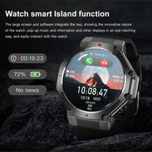 TR3MAX Smart Watch With Calling Function, Wireless 5.0, Multiple Sports Modes, Weather Forecast, AI Voice Control, Music Playback, Compatible With IPhone And Android, TFT Display, Silicone Strap, USB Charging, 410mAh Battery, Smart Watch For Android Phones