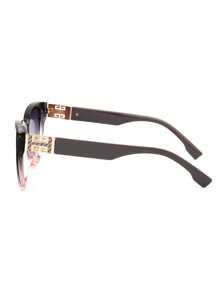 1 件猫眼时尚眼镜，腿部拼布镶嵌设计，送给朋友的绝佳礼物