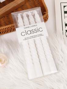 4 piezas de velas en espiral de colores 2025 nuevas (longitud 20cm/7.87in), velas en espiral de color rosa intenso para la decoración del hogar en días festivos, velas retorcidas sin perfume y sin goteo para fiestas, cenas, bodas, San Valentín (rojo/blanco/negro/verde/rosa), regalos, decoración del hogar, Pascua, velas decorativas de cumpleaños, decoración de velas para fiestas, velas para la decoración de mesas de restaurantes/cocinas, Día del Padre, Día de la Madre