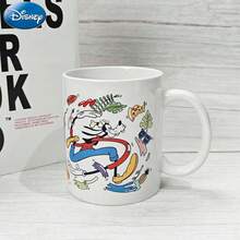 1PC Mickey Mouse Ceramic Mug Disney Officially Licensed 400ml Classic Minnie Donald Daisy Pluto Character Design Perfect for Breakfast Coffee Water Cup Home Office Kitchen Christmas Festival Birthday Gift - Pluto MN-84356 - 查看 3