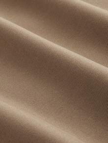 Mid-Waist Solid Color Elegant Straight Leg Pants With Belt - Khaki - View 2