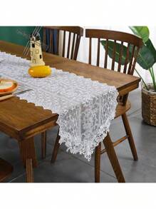 网布精致水溶镂空蕾丝，多彩刺绣工艺，厨房桌旗，防污桌带，桌垫，餐垫，家居装饰，节日装饰，派对婚礼系列桌旗家居装饰桌旗 - 彩色 - 查看 7