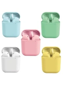 Fones De Ouvido bluetooth Colorido i12 Tws Sem Fio Com Controle De Toque