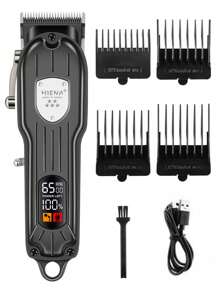HINEA HIENA 男士专业理发器 USB 电动理发器男士护理剃须刀无绳修剪理发器耐用性 - 1pcs 理髮器,刮鬍刀 - 查看 12