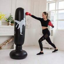 1pc Vertical Fitness Fighting Sanda Venting Anger Injection Inflatable Boxing Column Taekwondo Training Sandbag Punch Column