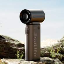 JISULIFE Ventilatore palmare JISULIFE, ventilatore turbo portatile con 5 velocità, 40.000 giri/min, 5000mAh USB ricaricabile, ventilatore mini per donne, uomini, viaggi, campeggio, esterno