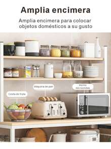 Rack Mueble Organizador Multiusos Cocina Moderno Microondas