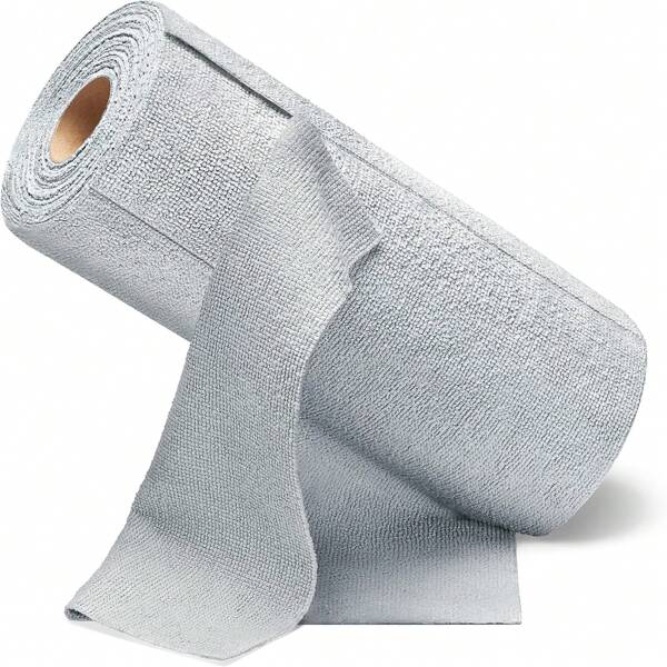 Kitchen Cleaning Tools Reusable Microfiber Cloth Roll - 20 Pieces 7.9x7.9 Inch (20x20cm) Perforated Cloths | Super Absorbent, Scratch-Resistant, Machine Washable | Multi-Purpose Cleaning Towels For Home, Kitchen Restaurant, Car Detailing Cleaning Cloth