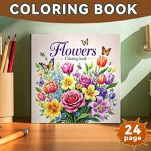 1 Adorable y reconfortante libro para colorear para adultos y adolescentes, 24 páginas, con adorables personajes animales, para aliviar el estrés. Día de la Madre, Regalo para mamá, Regreso a clases, Útiles escolares