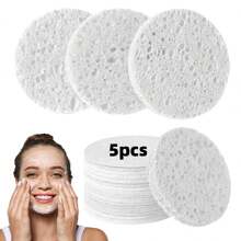 100% Natural Compressed Facial Cleansing Sponge, For Makeup Removal, Daily Cleansing And Exfoliation - White - View 27