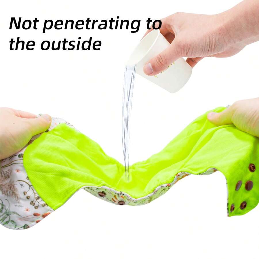 10 Stücke/6 Stücke/3 Stücke/2 Stücke/1 Stück AWJ Mesh-Futter Babytuch-Windel mit Bauchplatte, in einer Größe verstellbar, waschbar und wiederverwendbar für Baby Mädchenund Jungen - Verschiedenfarbig - Übersicht 1