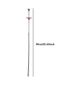 1pc Stainless Steel Sewer Dredging Tool, Modern Drain Cleaner For Home Bathroom Decor Summer - Dredge - View 9