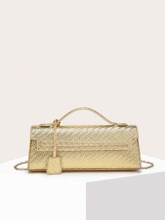 女士晚装包，大容量方形包，设计优雅百搭，时尚简约，适合外出。