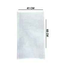 Panos de Prato Liso Branco com Bainha 100% Algodão Alta Absorção