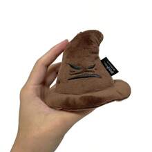 Miniso 哈利波特系列分院帽毛绒钥匙扣，经典魔法帽造型，刺绣细节还原，HP粉丝的钥匙圈和包包装饰（1个） - 棕色 - 查看 7