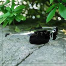 DUCO Mens Sports Polarized  UV Protection  For Men 8177s - Silver Frame Gray Lens - View 5