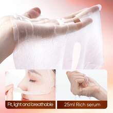 5片/OPP袋装 咖啡因/西瓜提取物面霜，抚平皱纹，紧致提拉，减少皱纹，深层滋润滋养，增强肌肤弹性 - 白色 - 查看 4