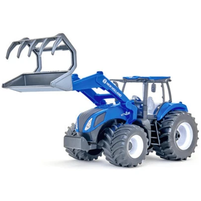 Trator New Holland T8 Implemento Garfo com Acessórios - Usual Brinquedos 676