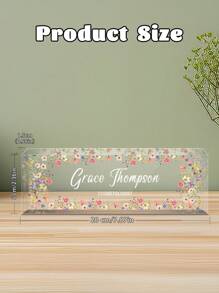 Placa de mesa personalizada, placa de acrílico para mesa, placa de acrílico para professor, placa de acrílico personalizada com nome, decoração de escritório, presente personalizado para mesa (aniversário, formatura), multifuncional, antimofo, decorativa, reutilizável, requintada, moderna, de alta qualidade, colorida, personalizada, exclusiva, presente ideal para ele, decoração para sala de estar, estilo escandinavo, presente para professor - Multicolorido - Ver 3
