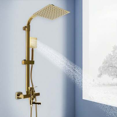 YUNRUX Sistema de chuveiro chuveiro encaixe com termostato chuveiro conjunto chuveiro encaixe cabeça chuveiro