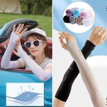1 Stück, Sommerschutz Sonnenschutz Eisärmel, Herren und Damen Sommer Eisseide Sonnenschutz Ärmel Eisseide Ärmel, Outdoor Eisärmel Anti-UV dünn, Anti-UV Angeln, Fahren, Radfahren Sonnenschutz Armschutz Ärmel Ärmel Ärmel Herren Ärmel Damen Ärmelüberzug Ärmel Sommer Kühl-Ärmel Elastische Ärmel Sonnen-Ärmel Mücken-Schutz
