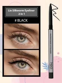 HECI BEAUTY 1pc Retractable Eyeliner Pencil, Smooth Texture, High Pigmentation, Waterproof, Creates Bold And Clear Lines - Multicolor - View 11