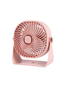 AOYI 1pc 500mAh Rechargeable Wall-Mounted & Desktop 3 Speed Adjustable Minimalist Small Fan With Charging Cable