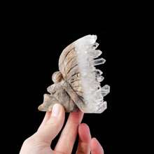 1pc Natural Healing Crystal Stone Clear Quartz Cluster Butterfly Wing Girl Figurines Home Decoration Birthday Gift