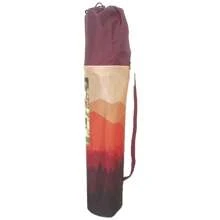 (2 Pack)  Oversized Camp Chair With Cooler, Ombre Mountains Design, Red And Orange